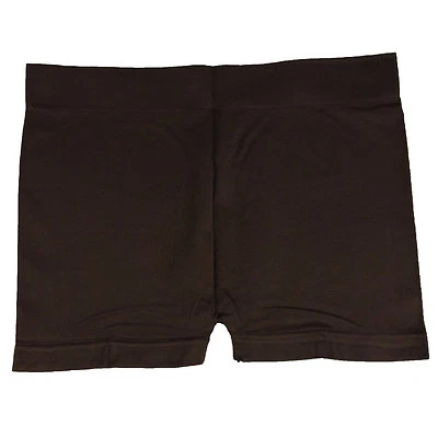 缝缝弹力短裤纯色打底裤氨纶紧身锻炼慢跑瑜伽 — 第 1/4 张图片