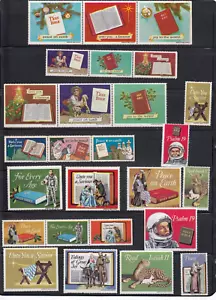 American Bible Society Christmas Seals Strips 1964-1967 Large & Small-#8001 - Picture 1 of 2