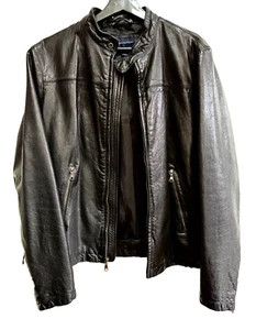 Excellent Men's Small BANANA REPUBLIC 100% Genuine Leather Jacket - Picture 1 of 10