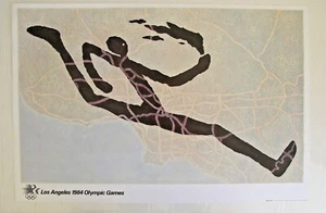 1984 Los Angeles Olympics Poster, Art by Martin Puryear - Picture 1 of 2