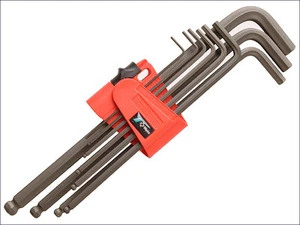 Wera 073596 9-teiliges Kugelnde Sechskant Plus Sechskant Inbusschlüssel Set metrisch 1,5-10 mm - Bild 1 von 1