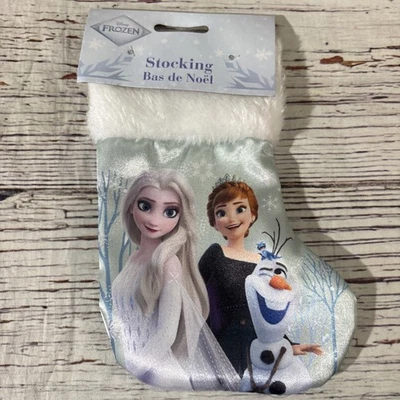 "Medias de vacaciones Disney Frozen Elsa Anna & Olaf satinadas nuevas 7""" Foto 1 de 4