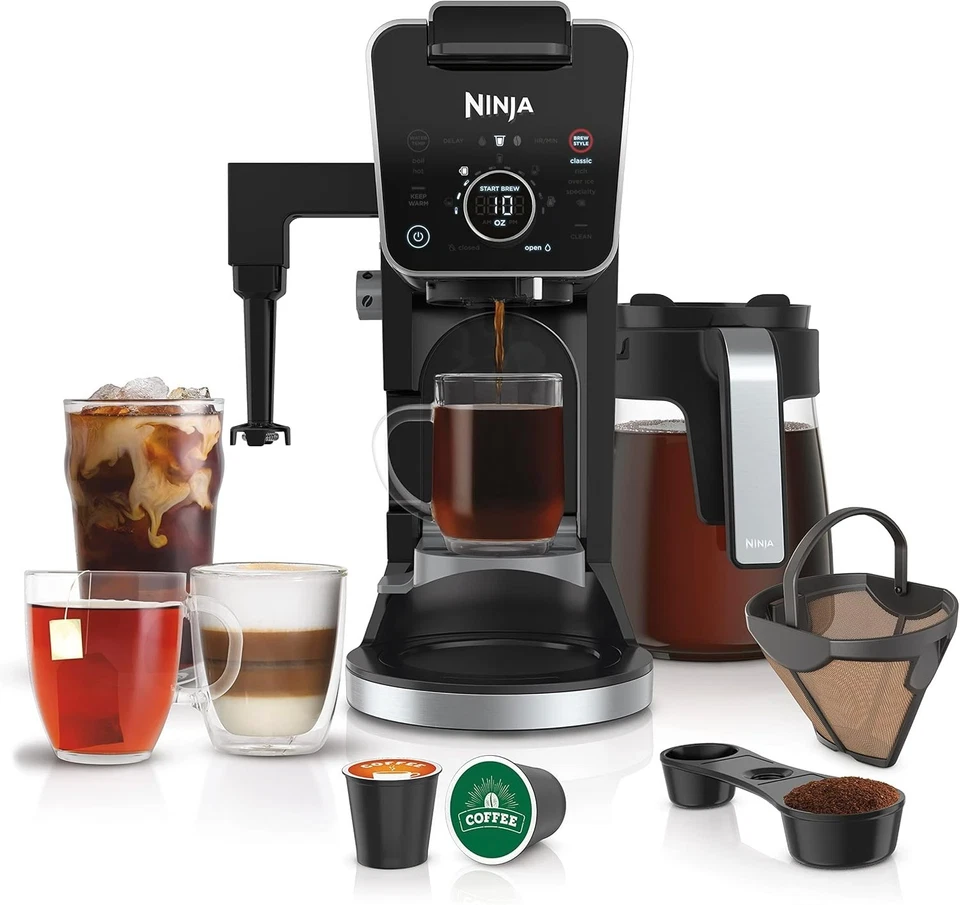 BRAND NEW Ninja CFP307 DualBrew Pro w/frother Single Serve 12 Cup Coffee Maker - Image 1 of 4