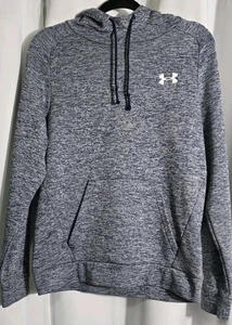 Under Armour Sweatshirt Hoodie blau grau Kordelzug lose Tasche Logo - Bild 1 von 8