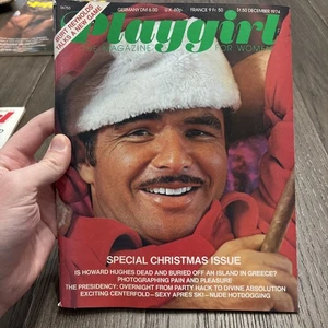 Dec 1974 Playgirl Magazine Burt Reynolds. With Woody Parker Centerfold. Vintage - Imagen 1 de 6