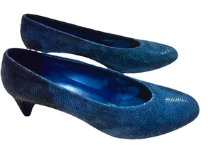 VANELI Ladies Size 9 Dayle Glitter, Round Toe ,Block Heels, Pumps Blue 198381 - Picture 1 of 6