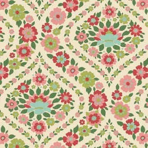 Tilda Wallflower Bianca Green Fabric 100617 - Picture 1 of 3