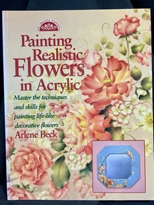 Dekoratives Tole Gemälde Bk Gemälde realistische Blumen in Acryl von Arlene Beck - Bild 1 von 8