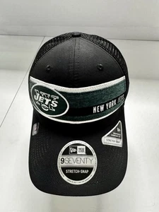 New York Jets New Era 9SEVENTY Stretch Snap Snap Back Mesh Trucker Hat Cap NFL - Picture 1 of 14