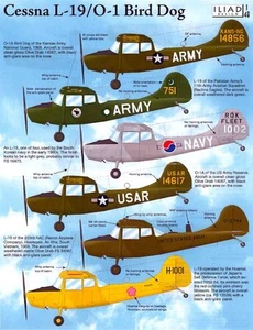 Iliad Decals 1/48 CESSNA L-19 or O-1 BIRD DOG - Picture 1 of 3