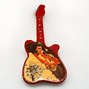 Mid Century Elvis Presley "Aloha From Hawaii Tour" Gitarrenwanduhr - für Ersatzteile - Bild 1 von 7