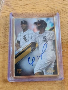 2019 Topps Gold Label Eloy Jimenez Rookie RC Auto #GLA-EJ Gold Framed - Picture 1 of 3