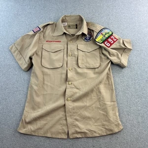 Boy Scouts of America Uniform Shirt Youth Large Florida 692 Patch Short Sleeve - Picture 1 of 9