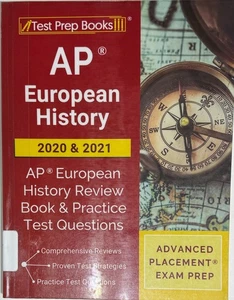 AP European History 2020 & 2021: Review Book & Practice Test Questions PB, ExLib - Picture 1 of 2