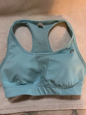 Sujetador deportivo Fila Sport para mujer azul claro talla pequeña - usado Foto 1 de 3
