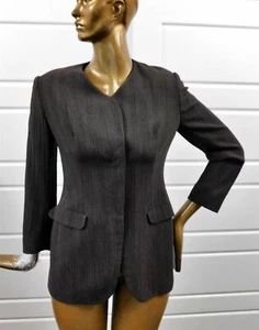 Giorgio Armani Collezioni Italy Brown Wool Jacket Blazer sz 8 - Picture 1 of 5