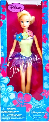 Muñeca de moda exclusiva de la tienda Disney Summer Sun Tinker Bell 11,5" en traje de baño nueva en caja Foto 1 de 2