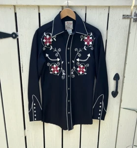 H Bar C Vintage California Ranchwear El Dorado Collection Western Sz 14 1/2 - Picture 1 of 6