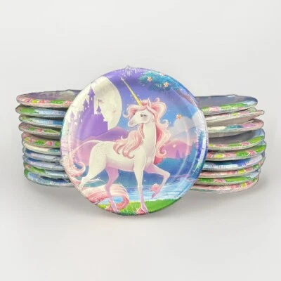 Lot of 20 Creative Converting Unicorn Fantasy Plates 8-Pack (160 Total) NEW - Image 1 of 4