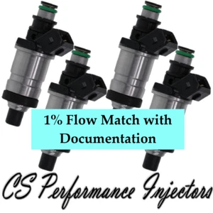 Inyectores de combustible 1% Flow Match OBD0 para 85-91 Acura Honda 1.6L 1.8L 2.0L 2.1L I4 - Imagen 1 de 7