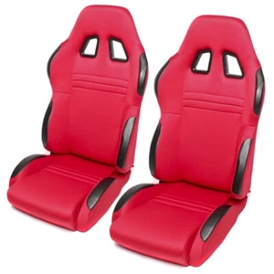 2x TA TECHNIX Sportsitz Halbschalensitz links + rechts rot verstellbar - Bild 1 von 6