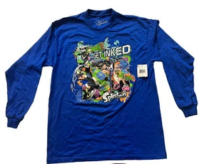 Little Boys Splatoon Long Sleeve, Get Inked, Blue Size XL (18/20) - Picture 1 of 8
