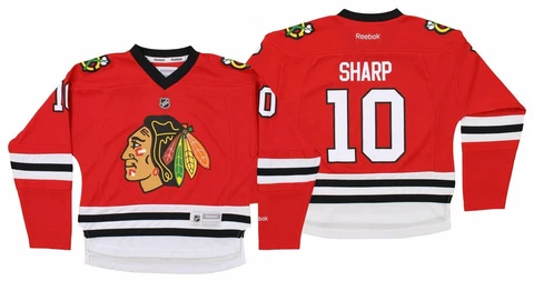 Reebok NHL Youth Girls Chicago Blackhawks Patrick Sharp #10 Jersey, Red Cover