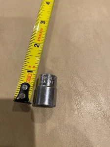 Snap on 7/16", 6 point, shallow, standard socket, 1/4 dr, #TM 14, chrome, - Picture 1 of 5