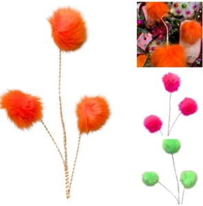 Lorax Fuzzy Truffle Trees Spray Pick Christmas Floral Arrangement Decoration - Picture 1 of 11