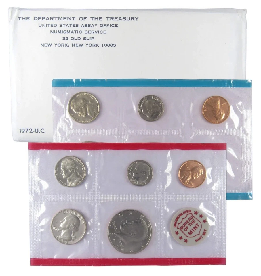 1972 Uncirculated Coin Set U.S Mint Original Government Packaging OGP - Image 1 of 1