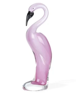 15 estatuillas de flamenco de cristal de Murano rosa escultura de mesa - Imagen 1 de 4