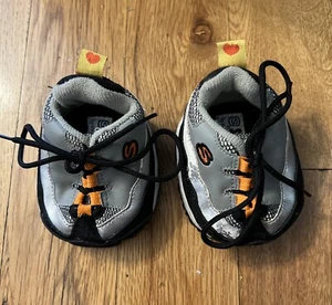 Build-A-Bear Grey/Black/White Skechers Shoes Lace Up - Picture 1 of 4