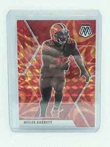 Myles Garrett 2020 Panini Mosaic Football - #55 ORANGE REACTIVE Cleveland Browns - Picture 1 of 2