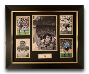 PANTALLA DE FOTOS ENMARCADA FIRMADA A MANO DINO ZOFF ITALIA AUTÓGRAFO COPA MUNDIAL 4. - Imagen 1 de 1