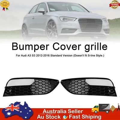 2PCS Front Bumper Fog Light Cover Grille Grill Fit Audi A3 2012-2016 - image 1 of 4