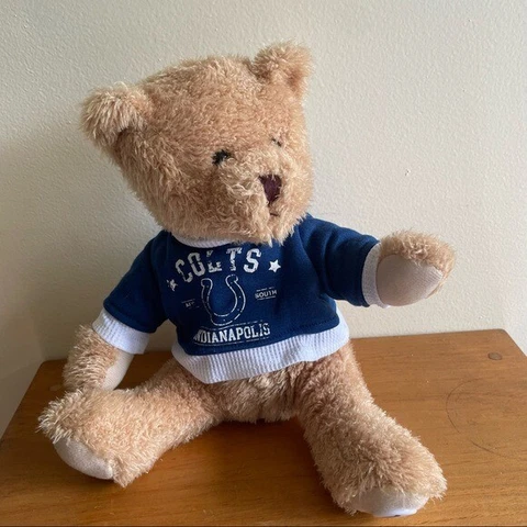 Good stuff Indianapolis Colts teddy bear brown plush NFL football 10" Cover