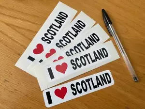 I love Scotland Aufkleber (Konvolut) - UK VERKÄUFER - Bild 1 von 1