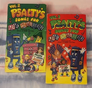 Psalty's Songs For Lil Praisers VHS Lot - Vol 2 Follow Leader / Vol 3 Jumpin Joy - Picture 1 of 11