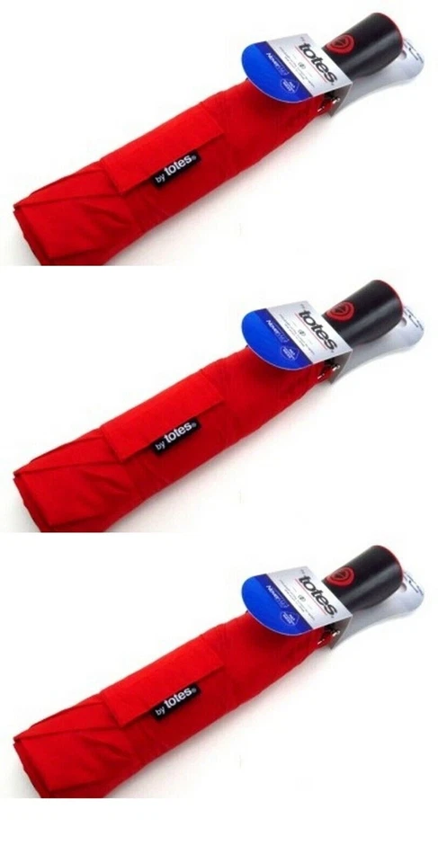 BL Totes Umbrella Auto Open & Close 11 Inch Large Asst Color -  THREE PACK - Image 1 of 1