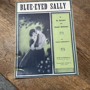 SPARTITI MUSICALI VINTAGE 1924-OCCHI BLU SALLY-MANNING BERNARD-ROBINSON - Foto 1 di 6