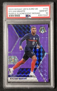 PURPLE FLUORESCENT #/70 Kylian Mbappe 2020 Panini Mosaic UEFA EURO FRANCE PSA 10 - Picture 1 of 2