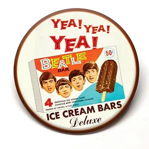 Beatles Ice Cream Bars Advertising Pocket Mirror Retro Style - Picture 1 of 2