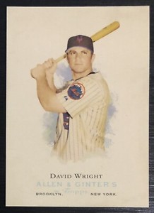 DAVID WRIGHT 2007 Topps Allen & Ginter #WM5 New York Mets Baseball Insert Card