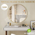100cm Round Wall Mirror Bathroom Vanity Gold Bedroom Large Standing Mount Circle