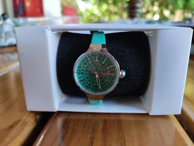 Orologio Donna HOOPS CHERIE VerdeSilicone Colorato NEW Lady Small - Immagine 1 di 4