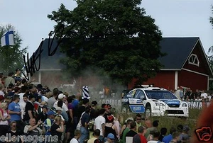 Rally Driver Matti Rantanen Hand Signed Photo Ford Focus RS WRC 08 12x8" AJ - Picture 1 of 1