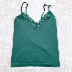 Camisa de dormir verde talla grande de Calvin Klein con encaje floral - Imagen 1 de 8