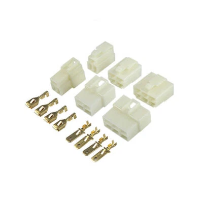 6.3mm 1-21 Way Pin Car Electrical Wire plug Connector crimp Terminal Block Kits - Image 1 of 3