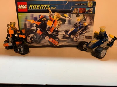 Lego Agents Gold Tooth's Getaway 8967 Complete W/ Instructions No Box - Image 1 of 4