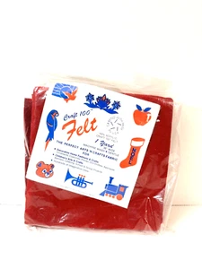 Felters Company Craft 100 Felt Red Acrylic 1 YD 36in Wide Christmas Craft US NEW - Picture 1 of 15